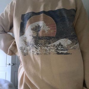 PACSUN Wave Crewneck